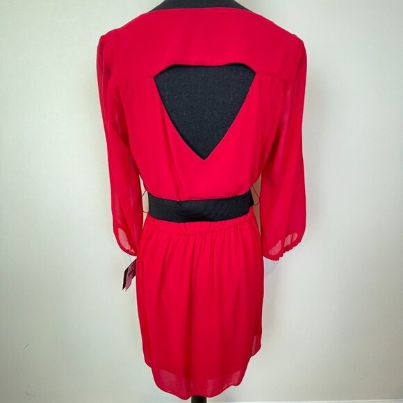 By & By NWT Red dress Size M - Picture 4 of 10